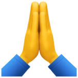 下载"双手合十,祈祷的手" emoji高清大图 - emoji表情大全,emoji百科