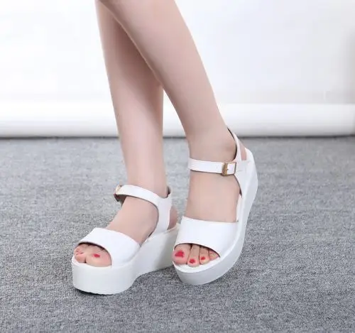 凉鞋 女 新款2015韩版时尚凉鞋真皮松