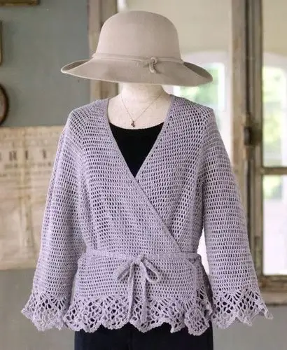 宝库编织70428从领口开始钩针编织的作品集四季适用