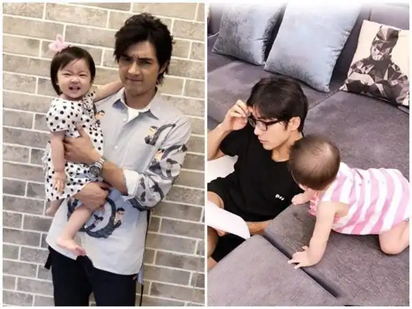 贺军翔二胎得女,首晒一家四口合影,妻子怀孕期间牵手异性被拍到