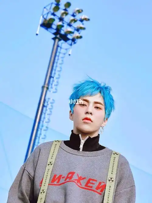 哥哥的蓝色头发太太太好看了了吧