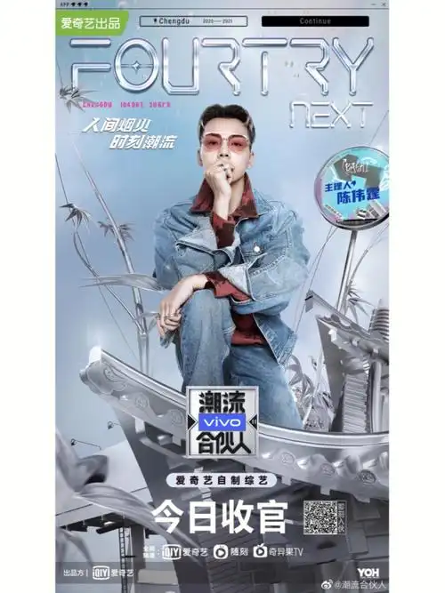 爱奇艺潮流合伙人艺人海报