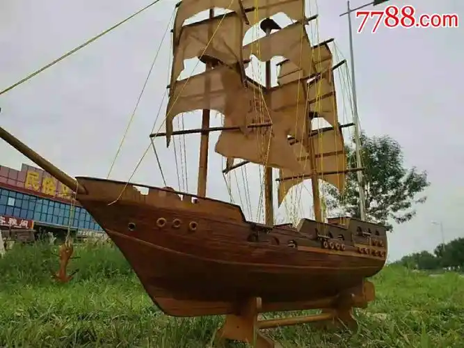 精美木帆船