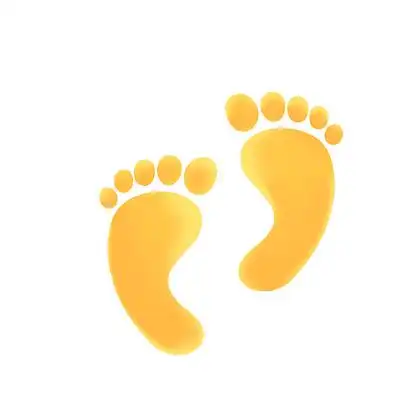 i>婴 /i> i>儿 /i>成长纪念卡通小脚印