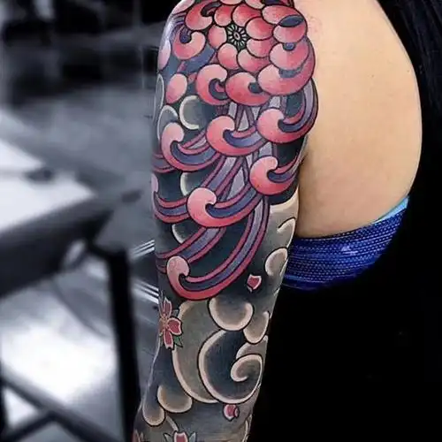 大型传统纹身花臂半甲整背合集._纹身吧社区 - 纹身大咖