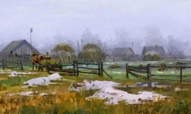 艺术家弗拉基米尔笔下的俄罗斯乡村田园风光