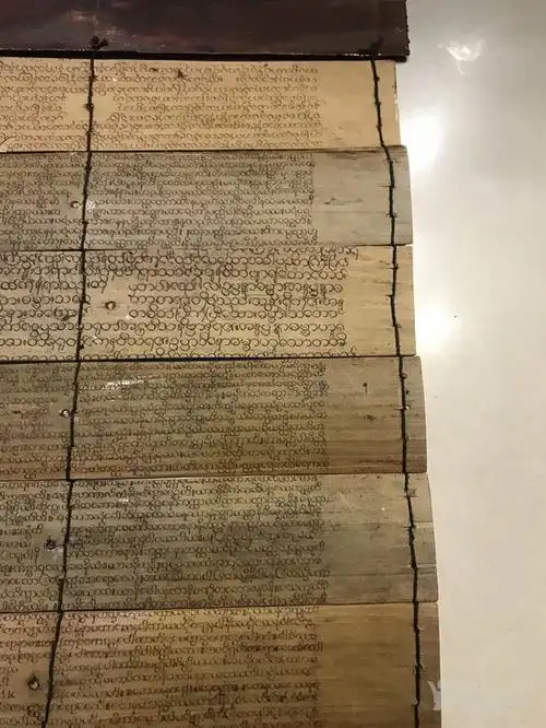 贝叶经文佛像挂屏