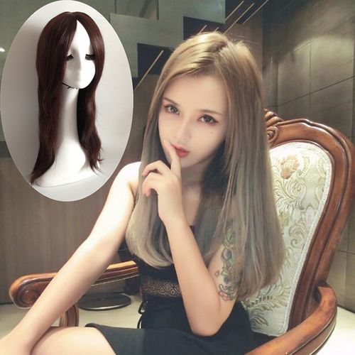 新款cd变装伪娘假发cos用品长直发中分刘海日常整顶假发