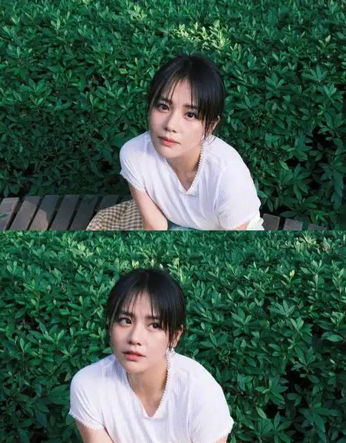 马思纯公园随拍照片曝光美丽青春绽放