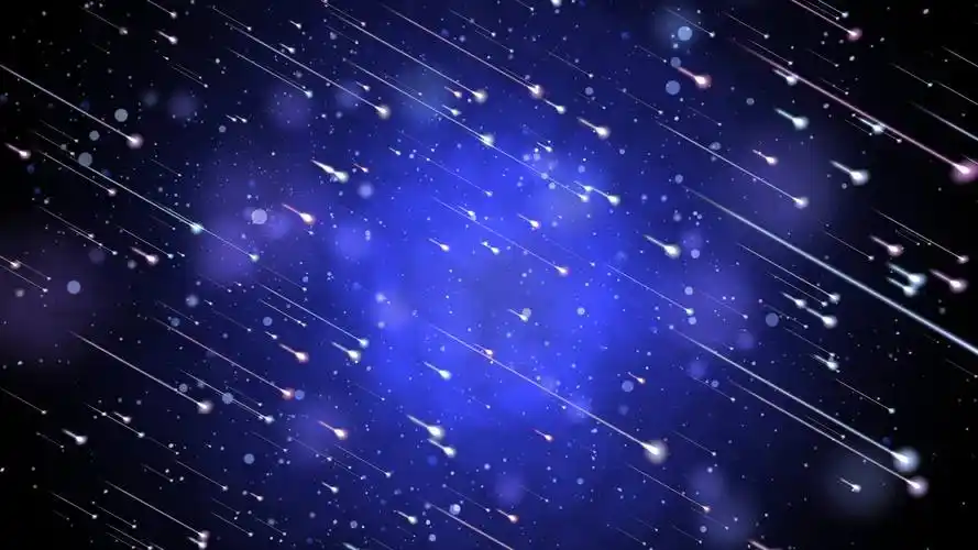 流星划过蓝色星空合成led背景视频素材