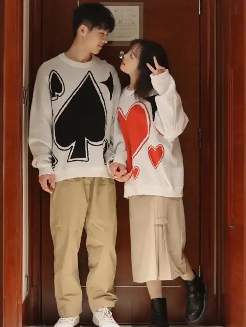 身高差情侣装简直不要太般配