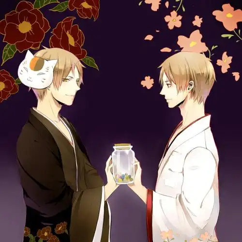 夏目友人帐~ 图: 夏目と夏目先生 (标题表意不明呢~ 笑) by途一といち