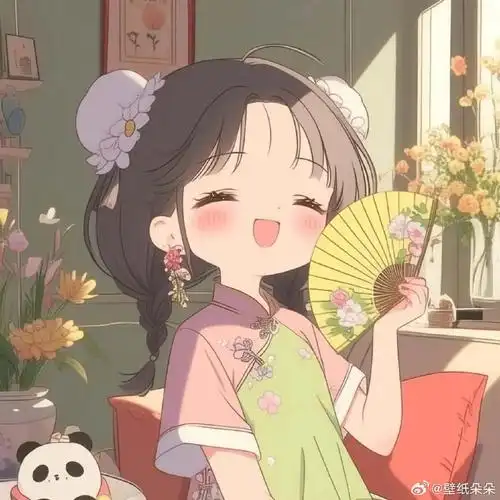 可爱国风系列少女头像