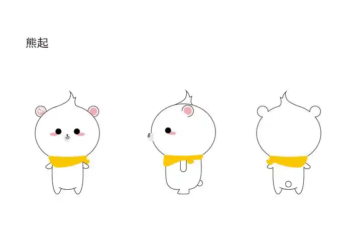 midea family熊小美一家 q版形象设计|平面|吉祥物|张张张rosh - 原创
