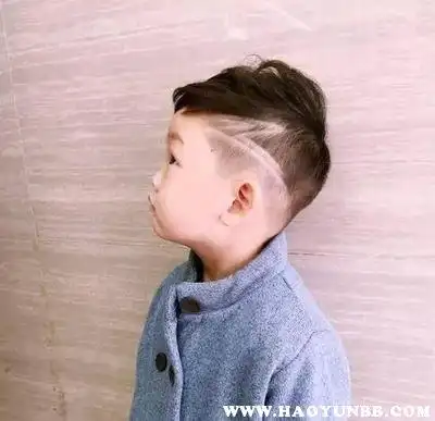 4一6岁儿童发型男闪电头发造型图案大全