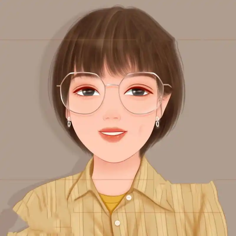 戴眼镜的女生漫画小头像