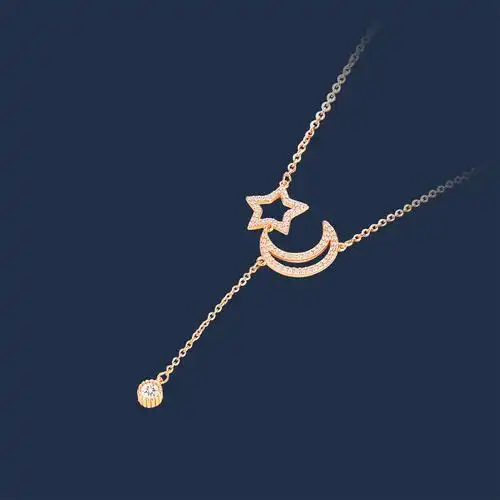 新加坡官网chomel锁骨项链女纯银小众设计感潮网红ins简约气质