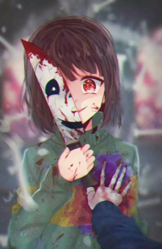 动漫二次元暗黑系美少女图片,正因为我们看不见,那才可怕