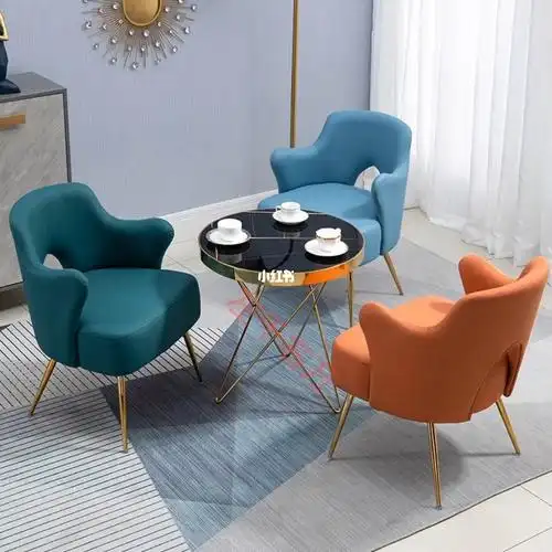 茶几沙发组合三件套装办公室单人接待商务会