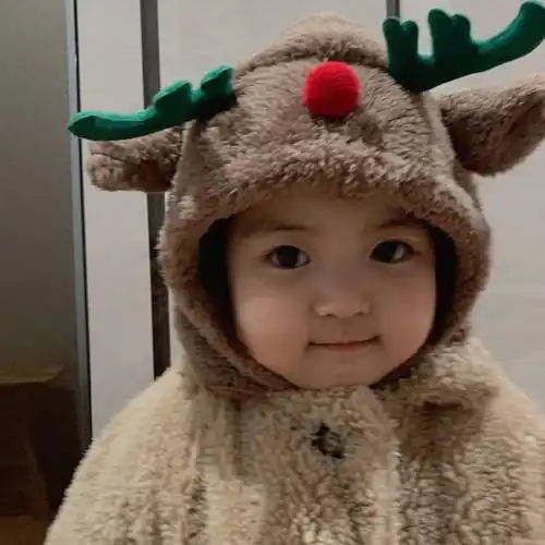 罗熙圣诞节头像萌娃罗熙头像系列