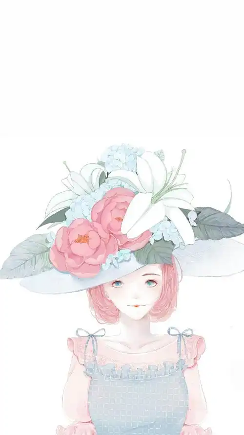 手绘插画唯美图片手机壁纸