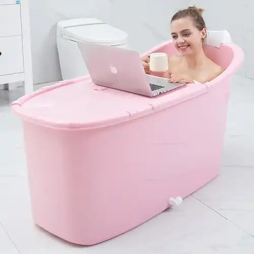 大人泡澡桶成人沐浴桶塑料浴缸大号洗澡桶加厚洗澡盆家用浴盆全身闪电