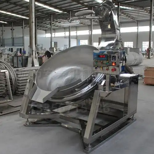 批发秋梨膏熬制搅拌锅 复合调料炒锅 全自动咖喱酱搅拌炒锅厂家