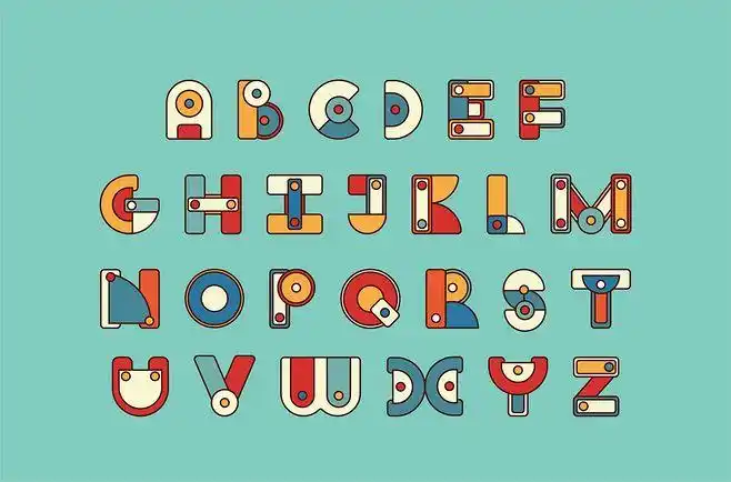 英文字母字体设计采集