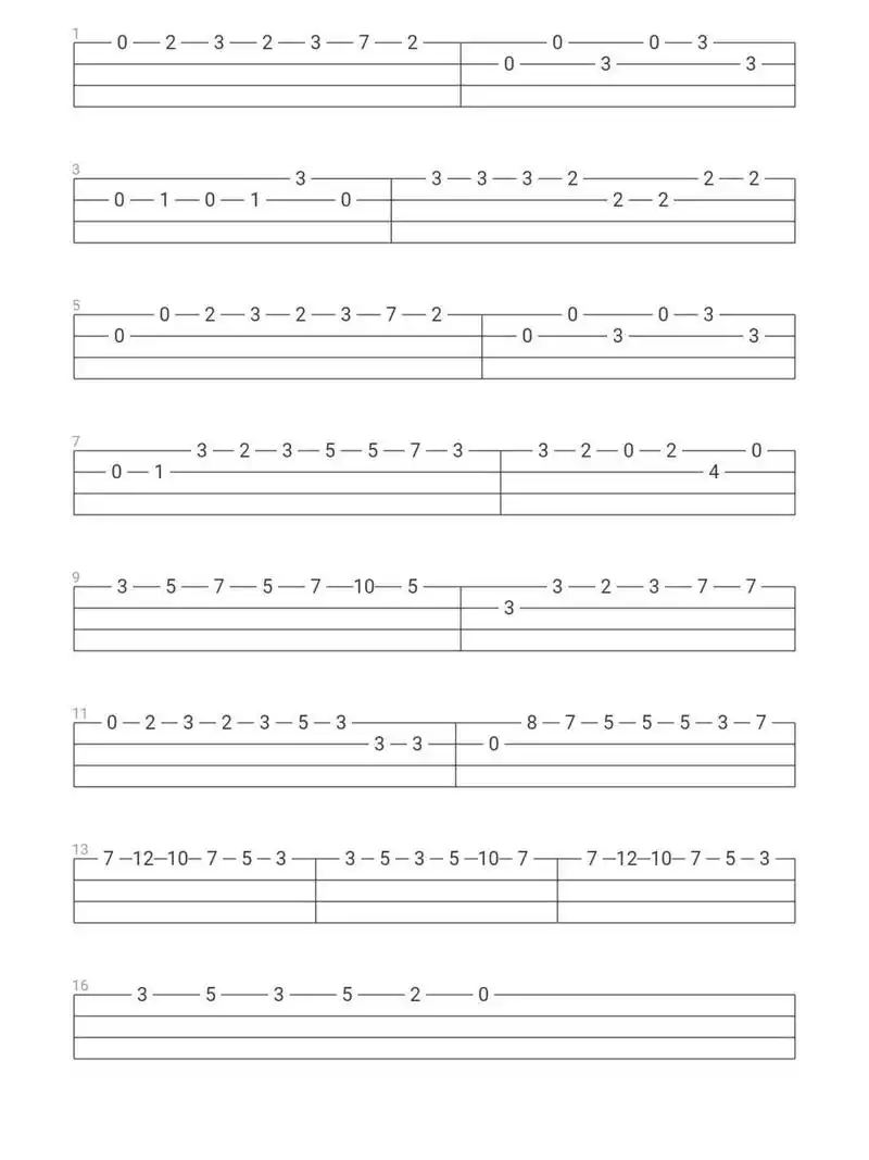 尤克里里指弹谱初学者《天空之城》 一弹就会!