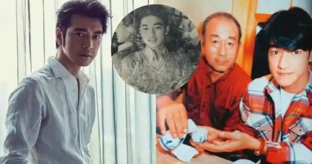 网上就流传著号称是"金城武爸爸年轻时"的照片,照片中男子的五官神似
