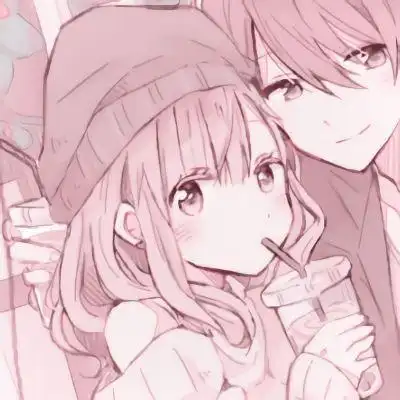 粉丝系情侣动漫头像在一起的请牵起我的手