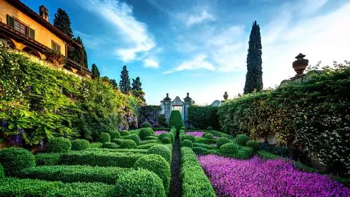 春天美丽的别墅花园壁纸图片-壁纸图片大全