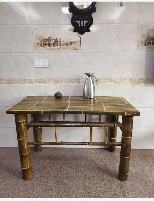 煕沐瞳手工竹椅竹桌子茶桌茶台茶几家用阳台休闲桌椅组合靠背椅可定制