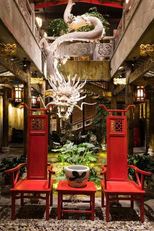 海口大龙翻印老成都火锅空间摄影