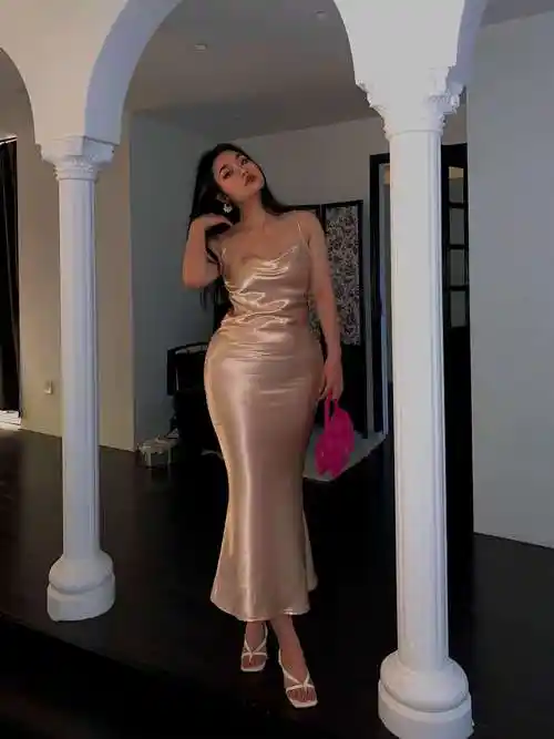 楠哥你好微胖定制楠哥微胖甜辣连衣裙女春季大码胖显瘦鱼尾裙内搭