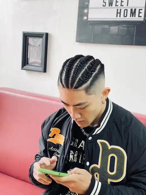 疫情  #地垄沟  #拳击辫  #青岛脏辫  #青岛黑人烫cornrows地垄沟,也