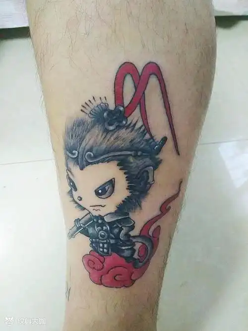 q版小猴_纹身图案手稿图片_城阳千宇tattoo的纹身作品集