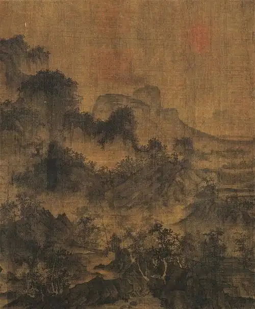 北宋 李成 茂林远岫图轴