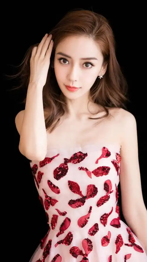 angelababy性感抹胸礼服写真,高清图片,手机锁屏桌面-壁纸族