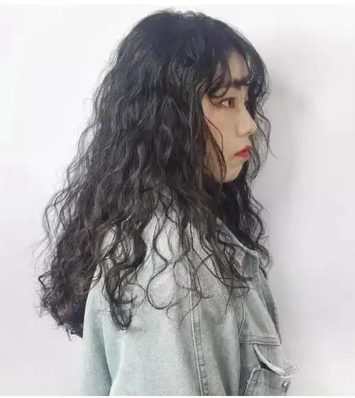 满头大卷卷发全烫活力俏皮文艺青年范