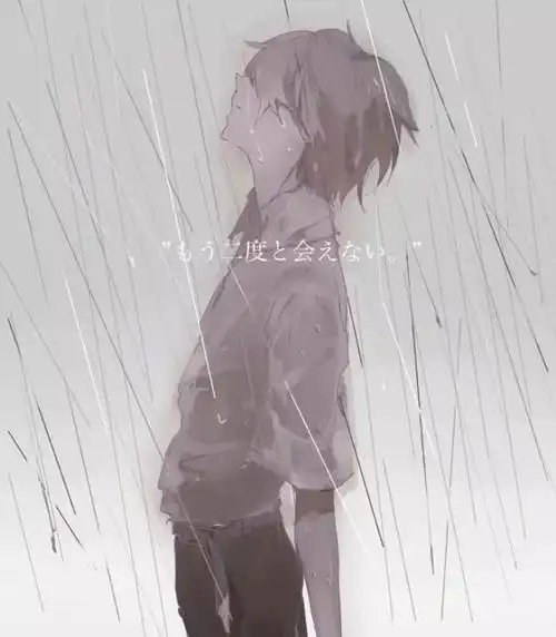 二次元男头动漫,哭泣悲伤