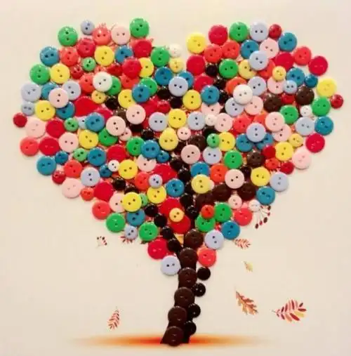 百变纽扣,创意无限,纽扣画diy来袭!