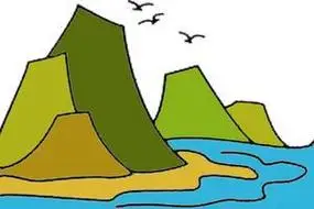 千山万水简笔画 简笔画图片大全-蒲城教育文学网