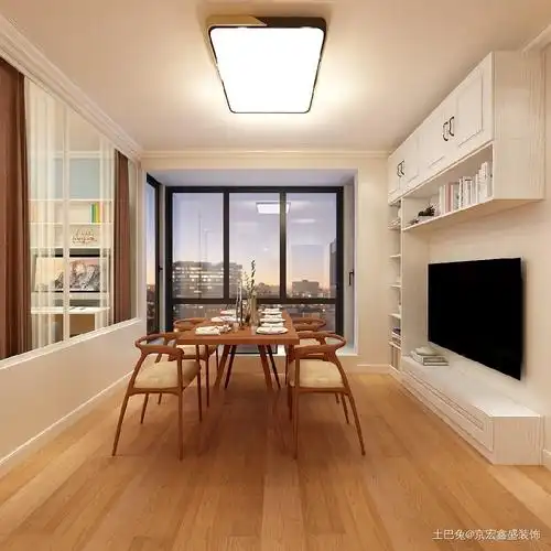 80平米两居改三居装修客厅现代简约客厅设计图片赏析