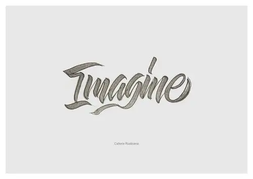 近期英文手绘字体