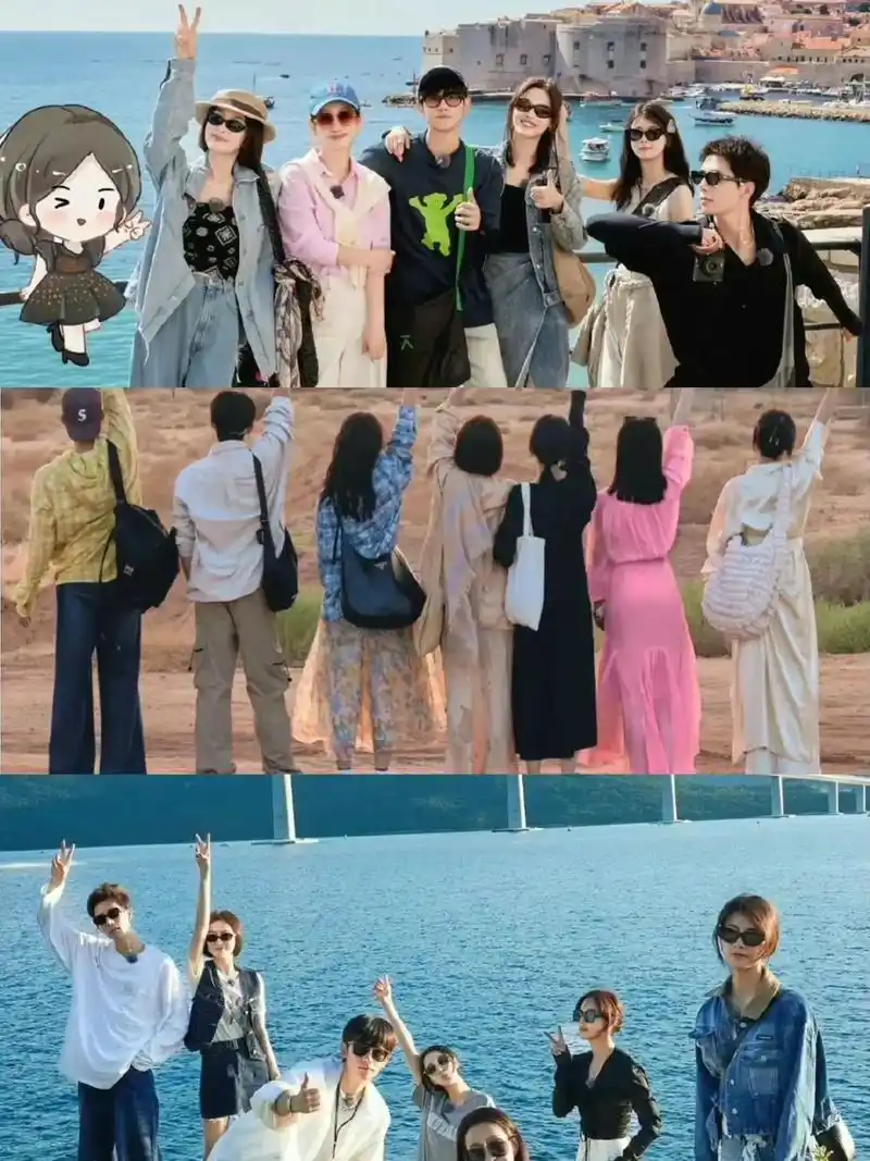 多人旅游合照pose模板.这季《花儿与少年》在我心 - 抖音