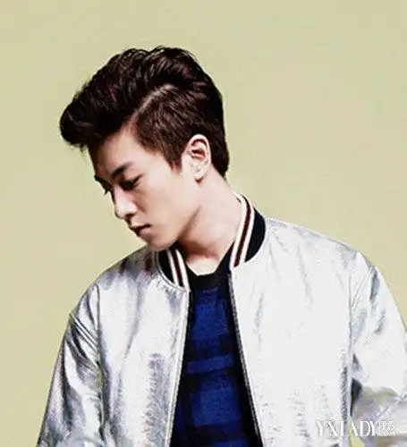 曝男生侧边铲青发型图片 斜庞克酷炫in