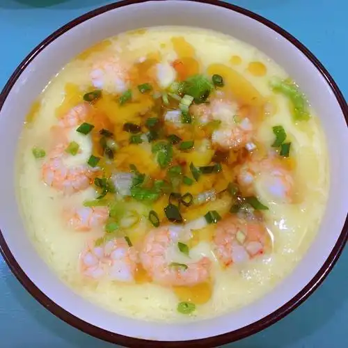 虾仁蒸鸡蛋小朋友超爱的一道菜