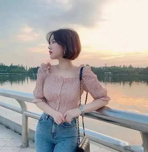 必火的短发微胖女神都剪了