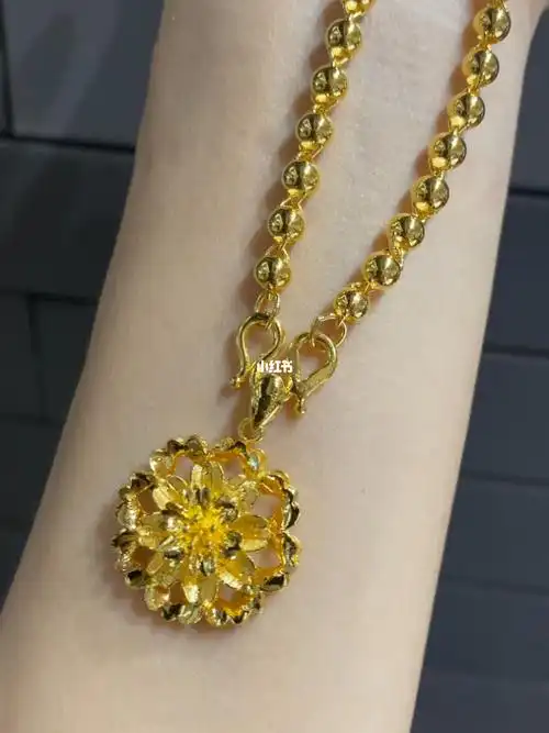 足金9999大气黄金项链